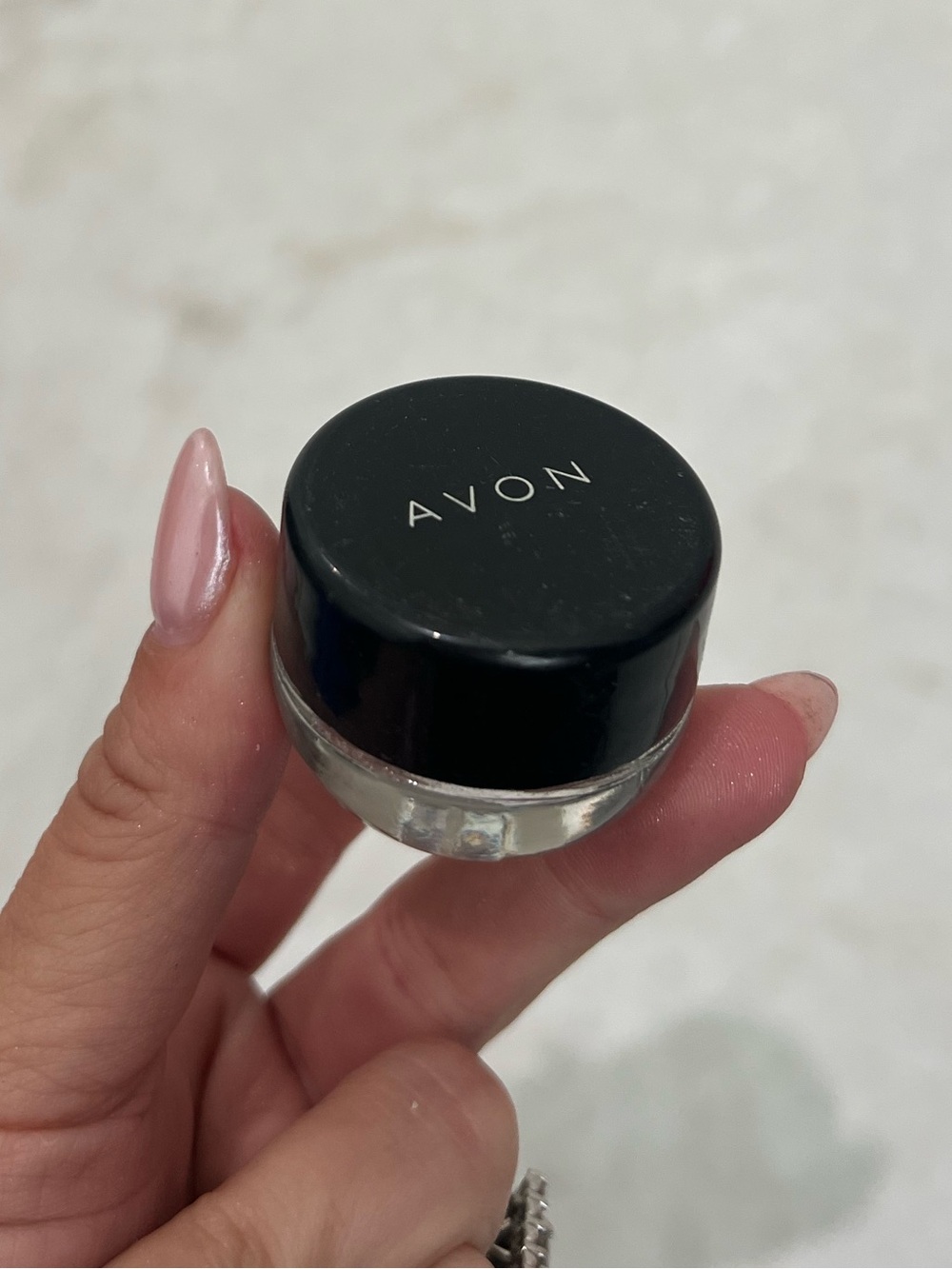 Avon Silver Metallic Cream Eyeshadow
